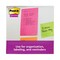 Post-it Notes Super Sticky 4 in. x 6 in. Note Ruled Pads - Energy Boost Collection Colors (24/Pack)